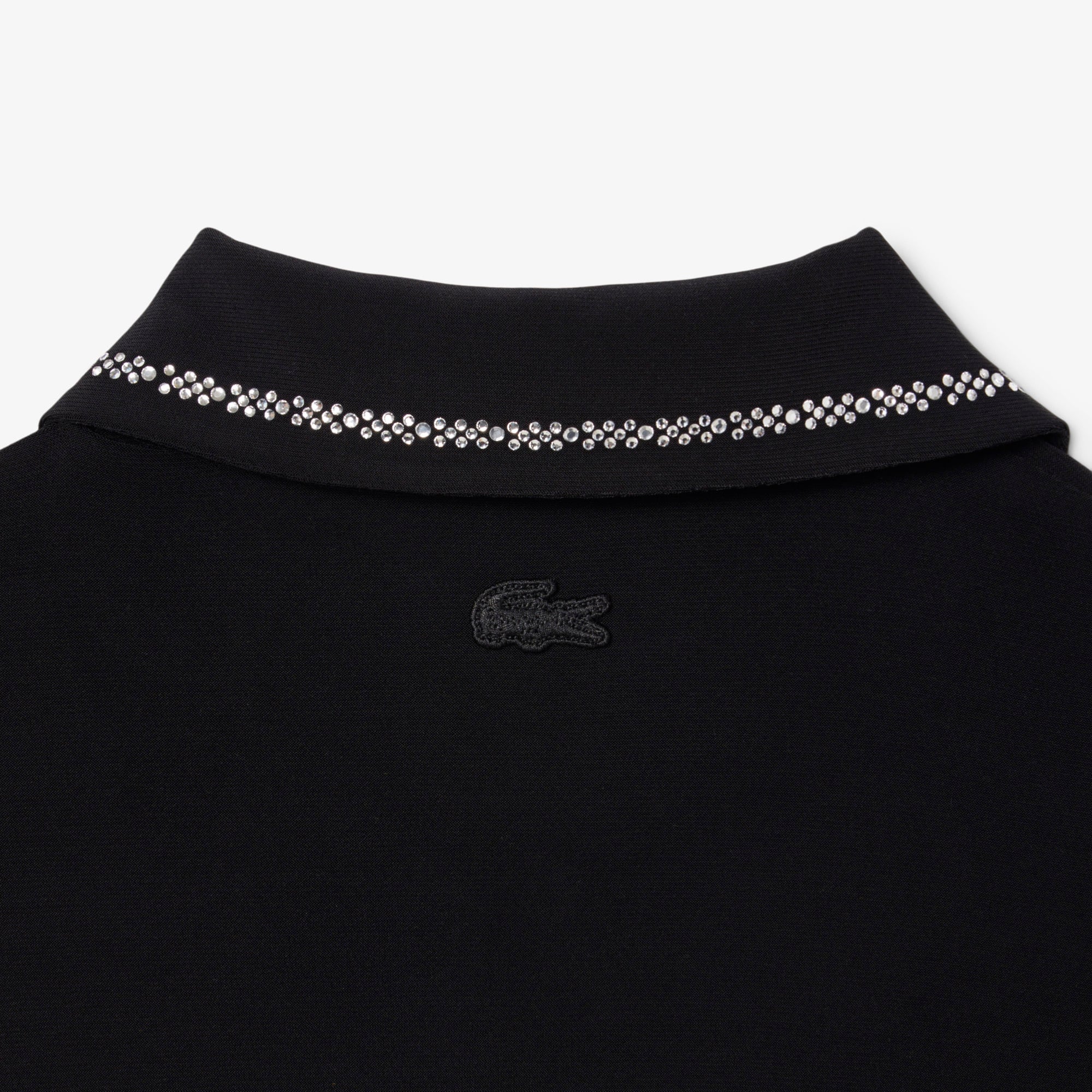 Lacoste Kadın Slim Fit Kısa Kollu Polo Yaka Siyah Elbise