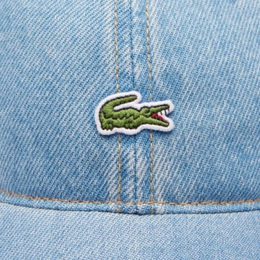  Lacoste Unisex Baskılı Mavi Şapka