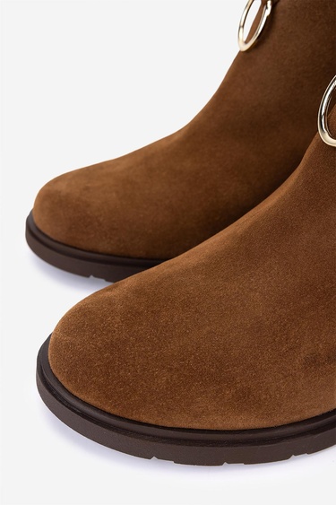  Valmenti Kadın Hakiki Deri Vizon Topuklu Bot