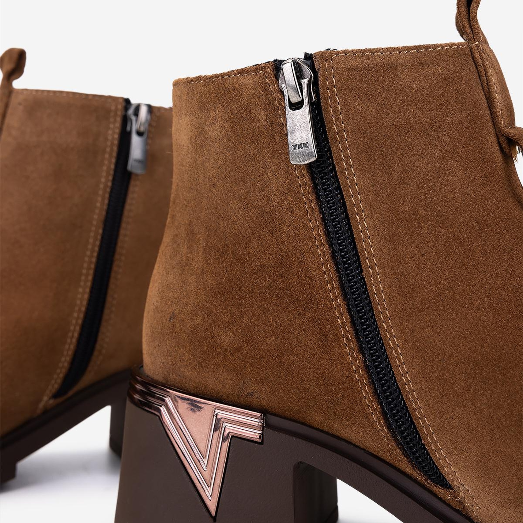 Valmenti Kadın Hakiki Deri Vizon Topuklu Bot