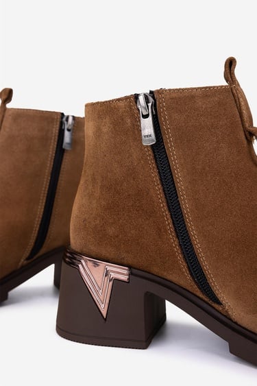  Valmenti Kadın Hakiki Deri Vizon Topuklu Bot