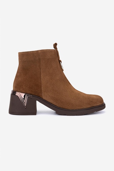  Valmenti Kadın Hakiki Deri Vizon Topuklu Bot