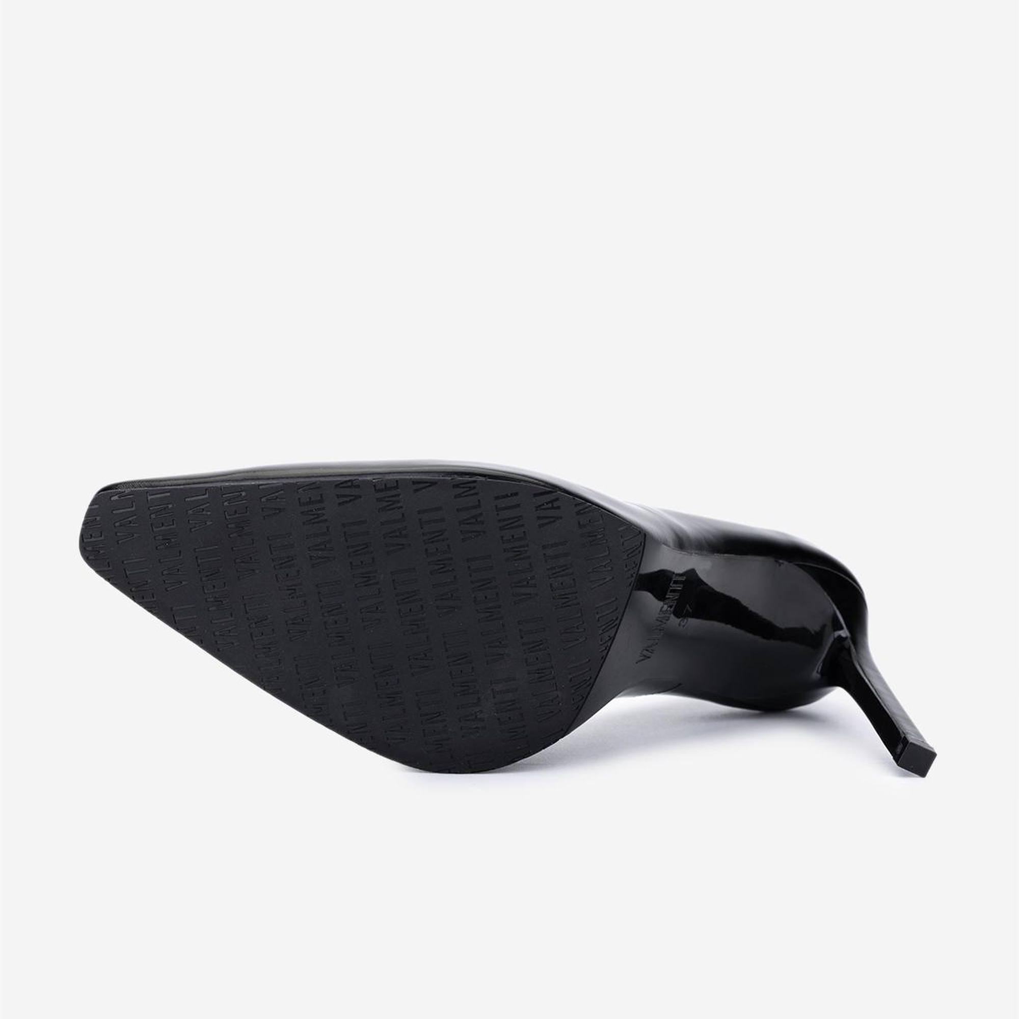 Valmenti Kadın Hakiki Deri Siyah Açma Stiletto Ayakkabı