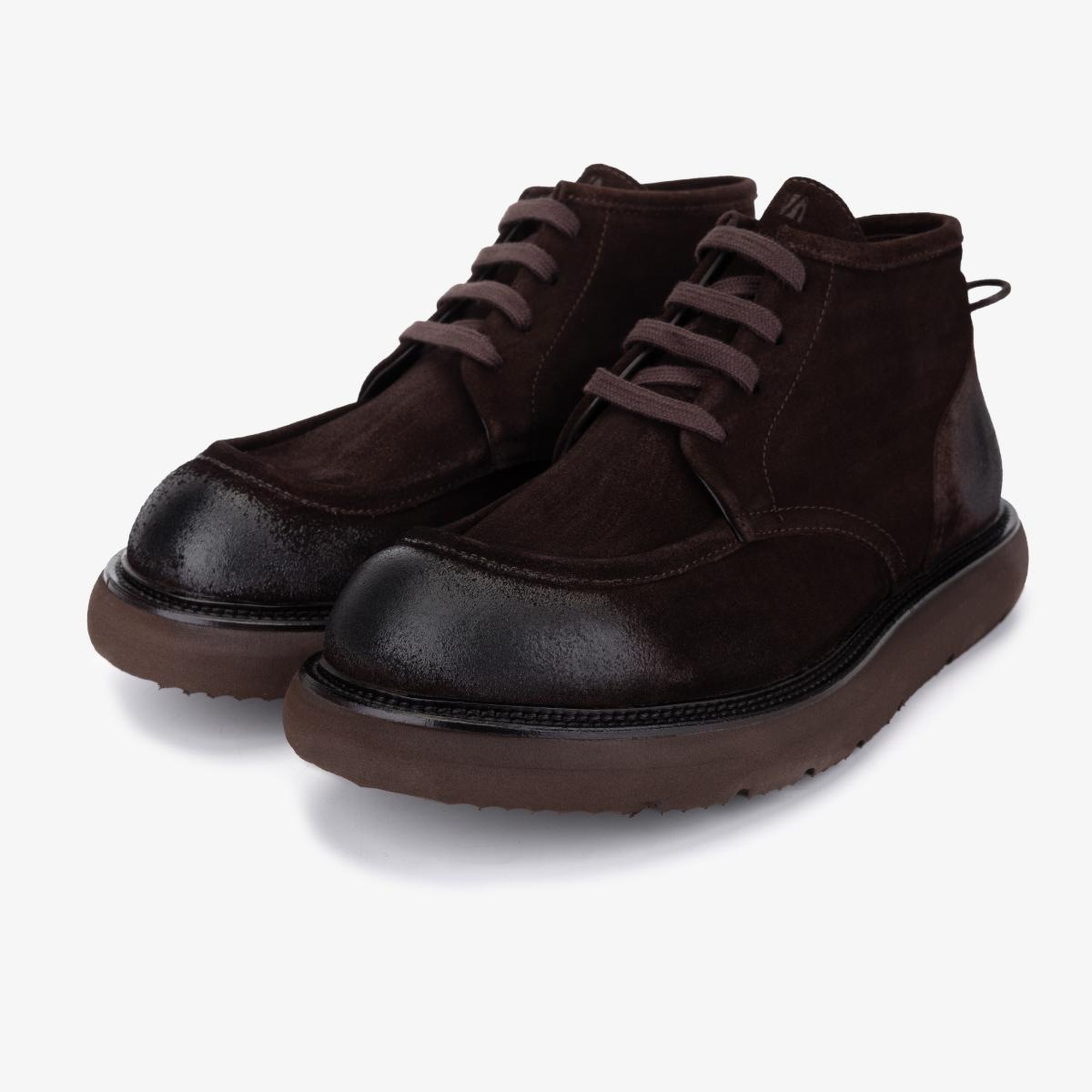 Valmenti Erkek Hakiki Deri Kahverengi Casual Bot