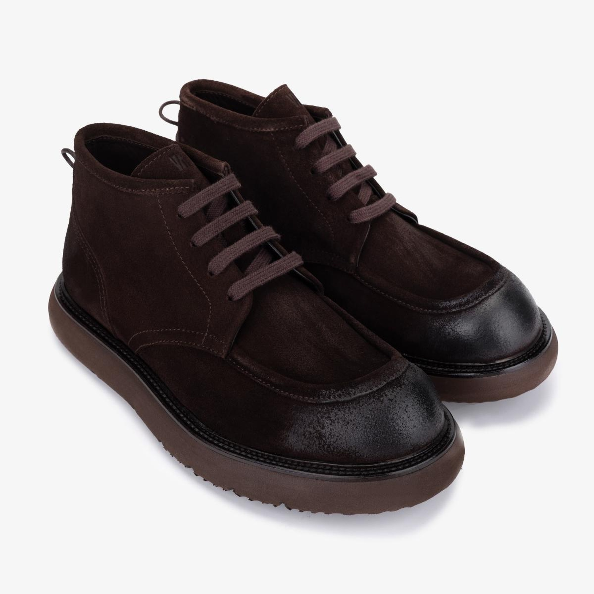 Valmenti Erkek Hakiki Deri Kahverengi Casual Bot