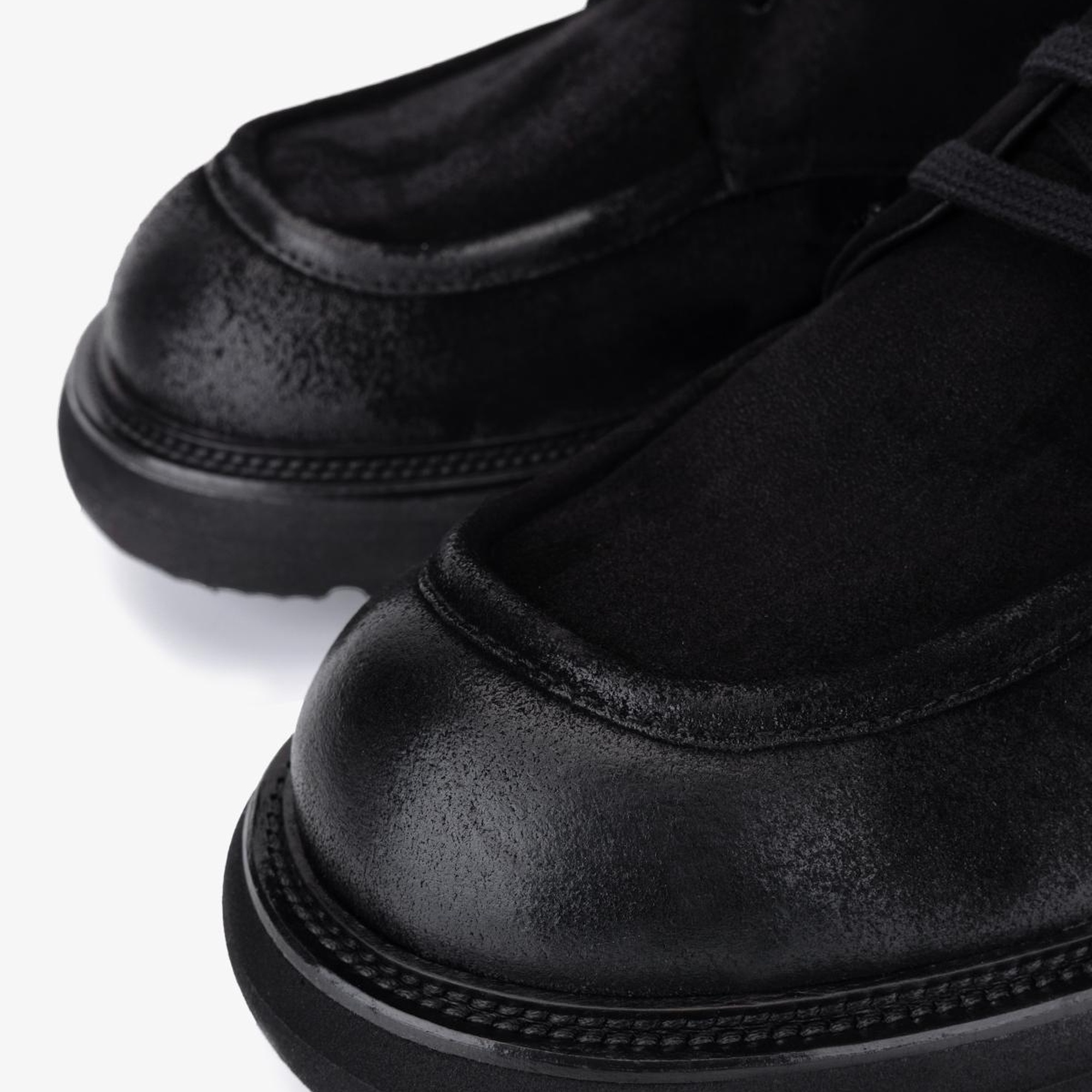 Valmenti Erkek Hakiki Deri Siyah Casual Bot