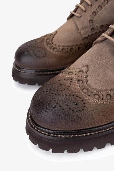  Valmenti Erkek Hakiki Deri Bej Süet Casual Ayakkabı