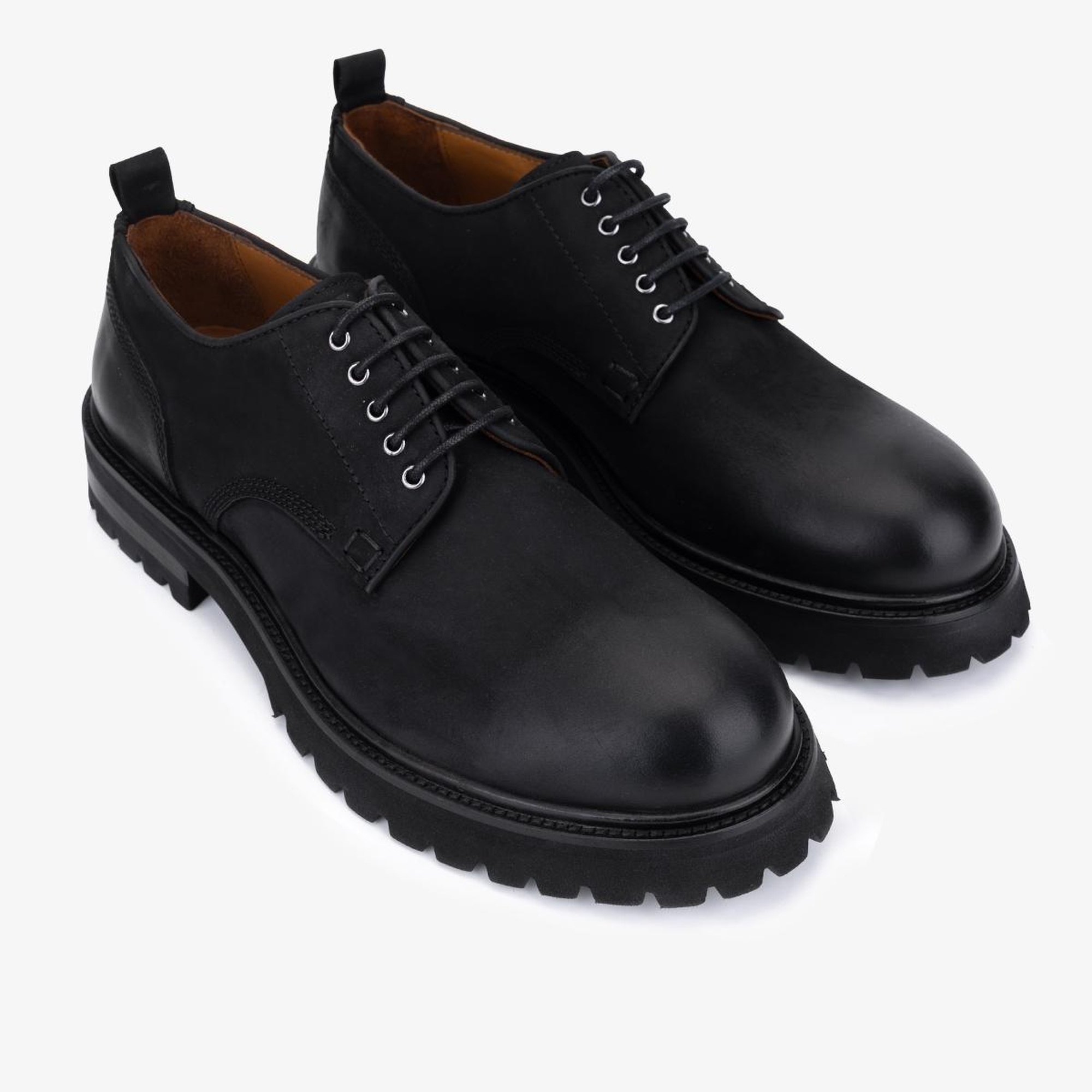 Valmenti Erkek Hakiki Deri Siyah Casual Ayakkabı