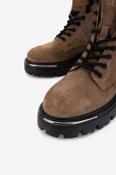  Valmenti Erkek Hakiki Deri Kahverengi Casual Bot