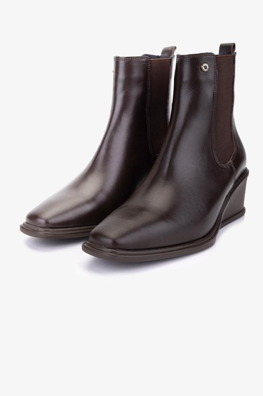  Valmenti Kadın Hakiki Deri Kahverengi Topuklu Bot