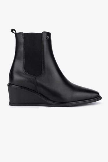  Valmenti Kadın Hakiki Deri Siyah Topuklu Bot