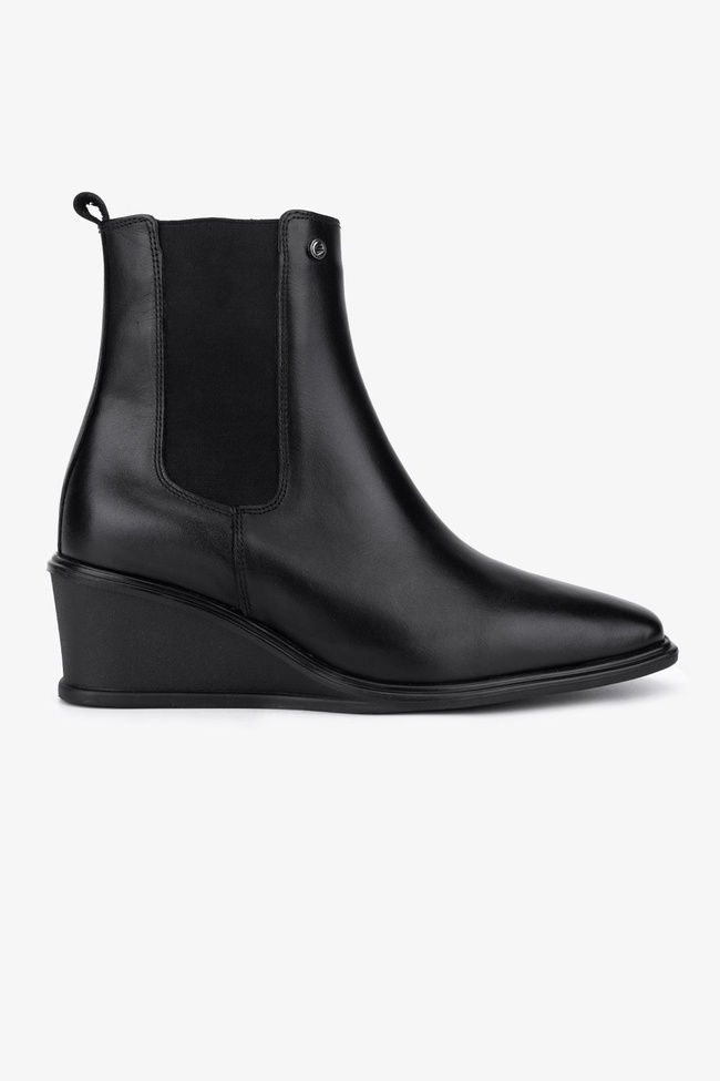  Valmenti Kadın Hakiki Deri Siyah Topuklu Bot