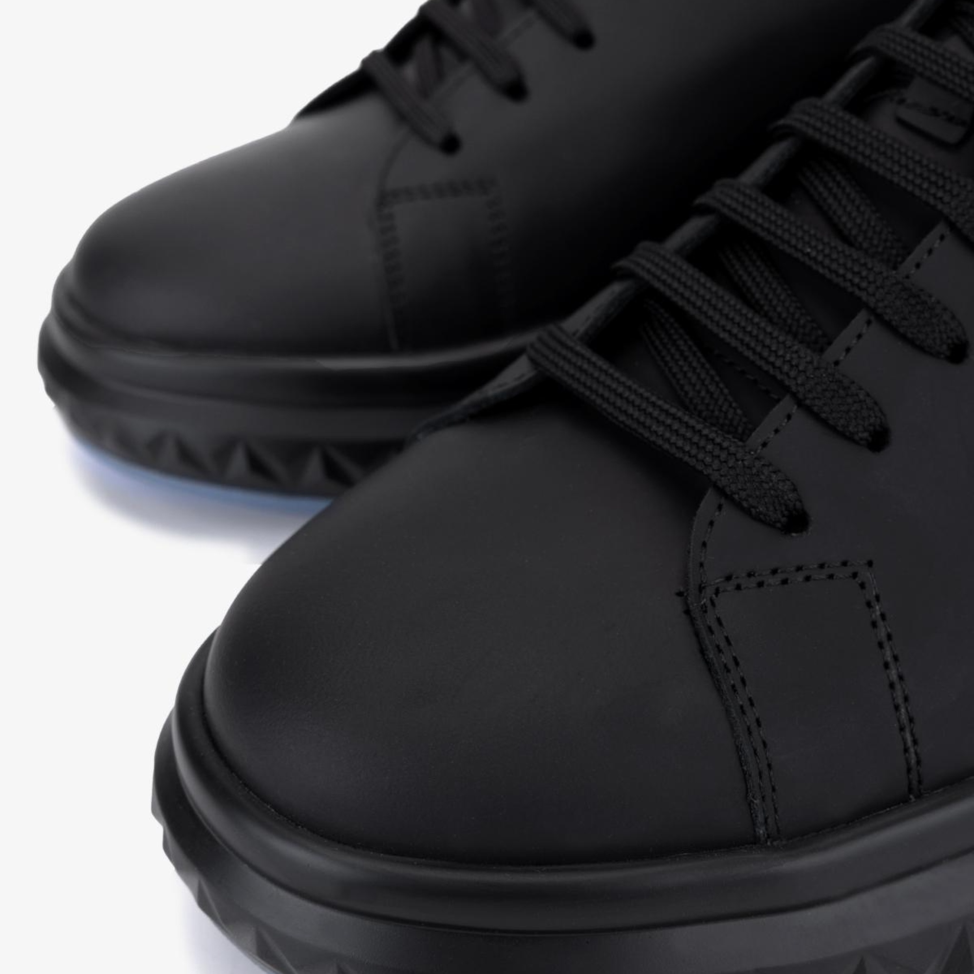 Valmenti Erkek Hakiki Deri Siyah Sneakers & Spor Ayakkabı