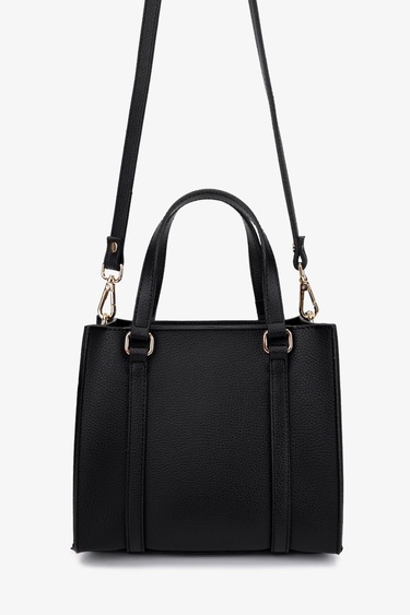  Valmenti Kadın Suni Deri Siyah Floter Postacı Çanta