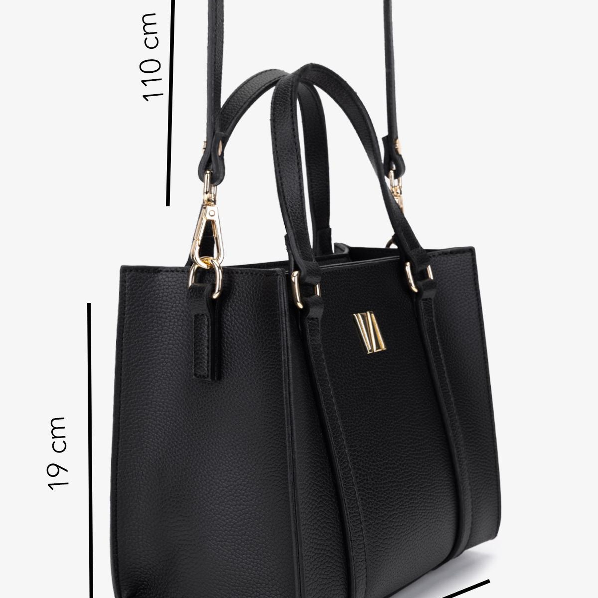 Valmenti Kadın Suni Deri Siyah Floter Postacı Çanta