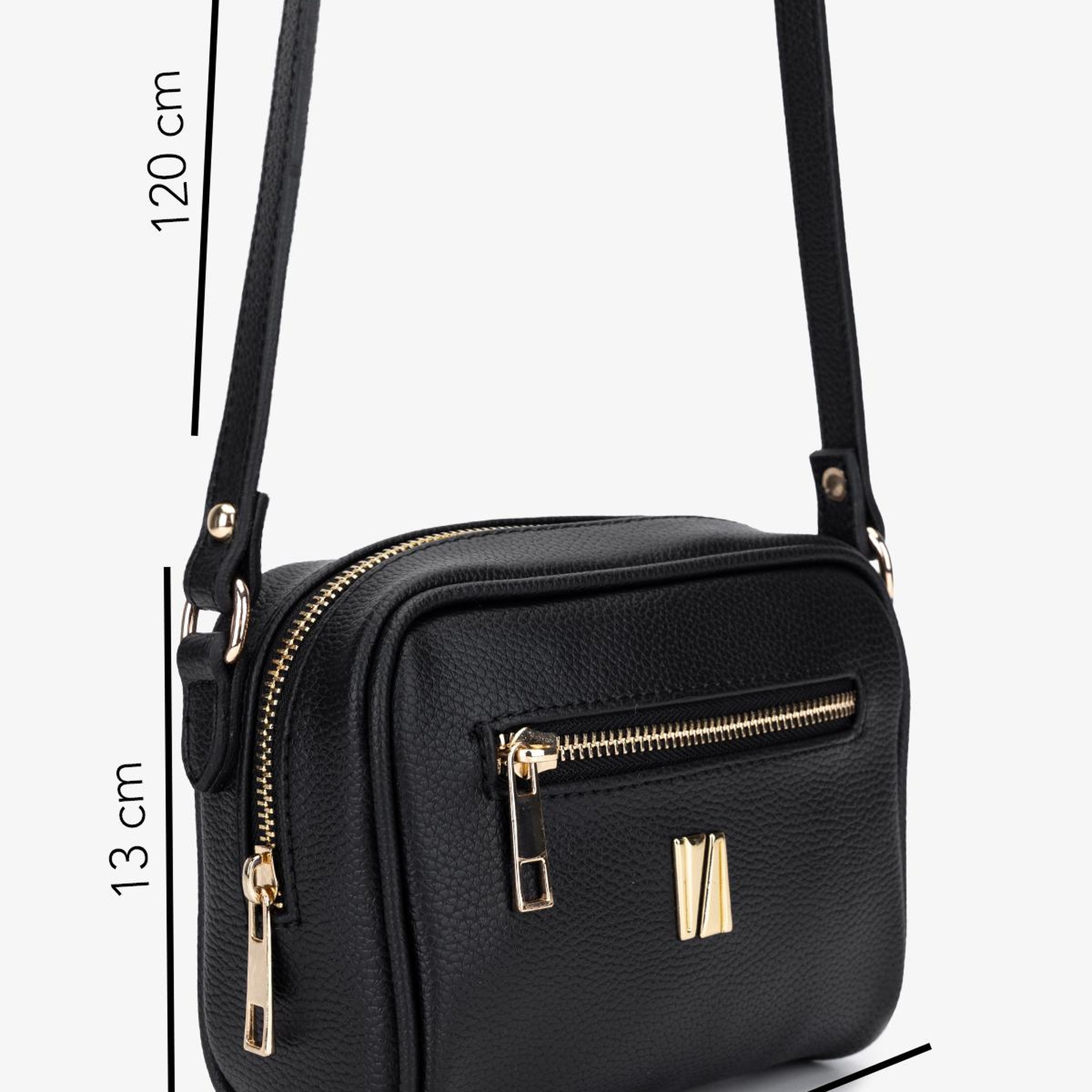 Valmenti Kadın Suni Deri Siyah Floter Postacı Çanta