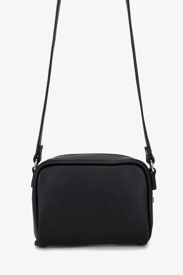  Valmenti Kadın Suni Deri Siyah Floter Postacı Çanta