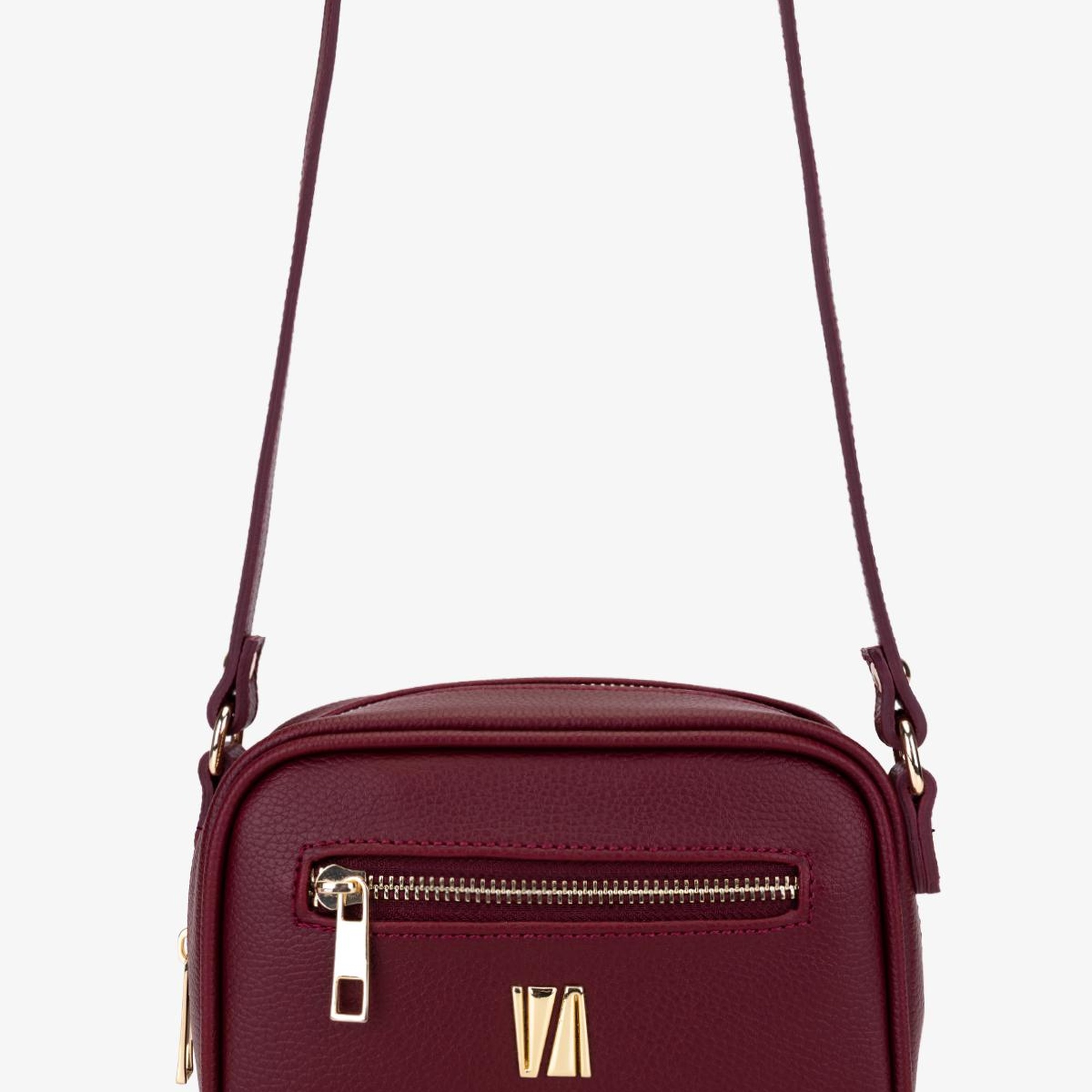 Valmenti Kadın Suni Deri Bordo Postacı Çanta