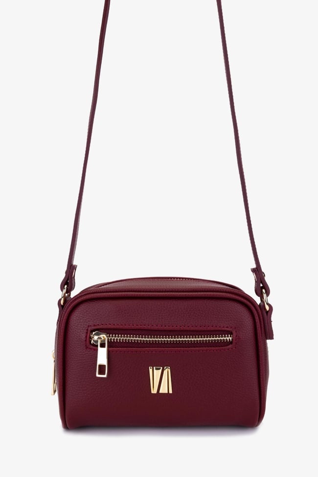  Valmenti Kadın Suni Deri Bordo Postacı Çanta