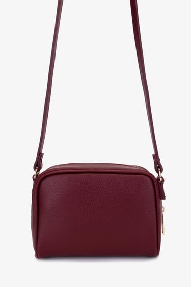  Valmenti Kadın Suni Deri Bordo Postacı Çanta