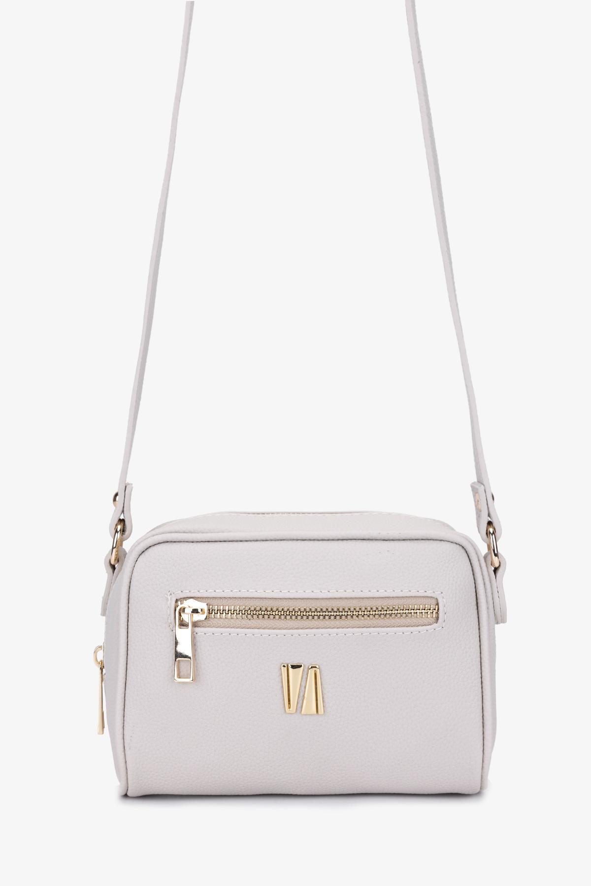  Valmenti Kadın Suni Deri Bej Postacı Çanta