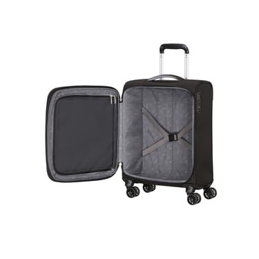  American Tourister Siyah Cloudrider 4 Tekerlekli Kabin Boy Valiz 55 cm