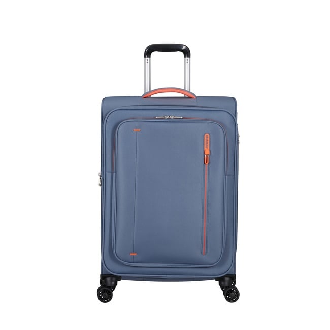  American Tourister Mavi Cloudrider 4 Tekerlekli Orta Boy Valiz 67 cm