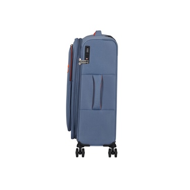  American Tourister Mavi Cloudrider 4 Tekerlekli Orta Boy Valiz 67 cm