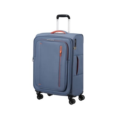  American Tourister Mavi Cloudrider 4 Tekerlekli Orta Boy Valiz 67 cm