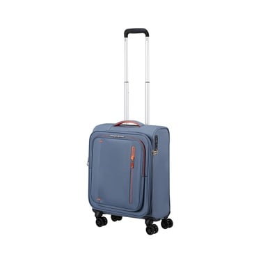  American Tourister Mavi Cloudrider 4 Tekerlekli Kabin Boy Valiz 55 cm