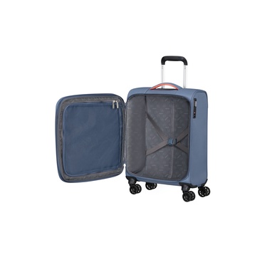  American Tourister Mavi Cloudrider 4 Tekerlekli Kabin Boy Valiz 55 cm