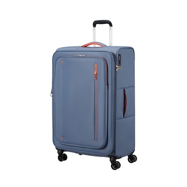  American Tourister Mavi Cloudrider 4 Tekerlekli Büyük Boy Valiz 78 cm