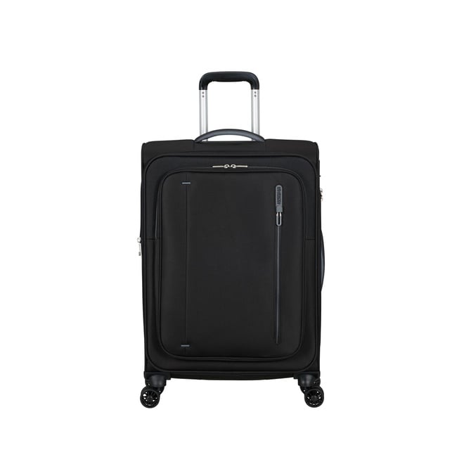  American Tourister Siyah Cloudrider 4 Tekerlekli Orta Boy Valiz 67 cm
