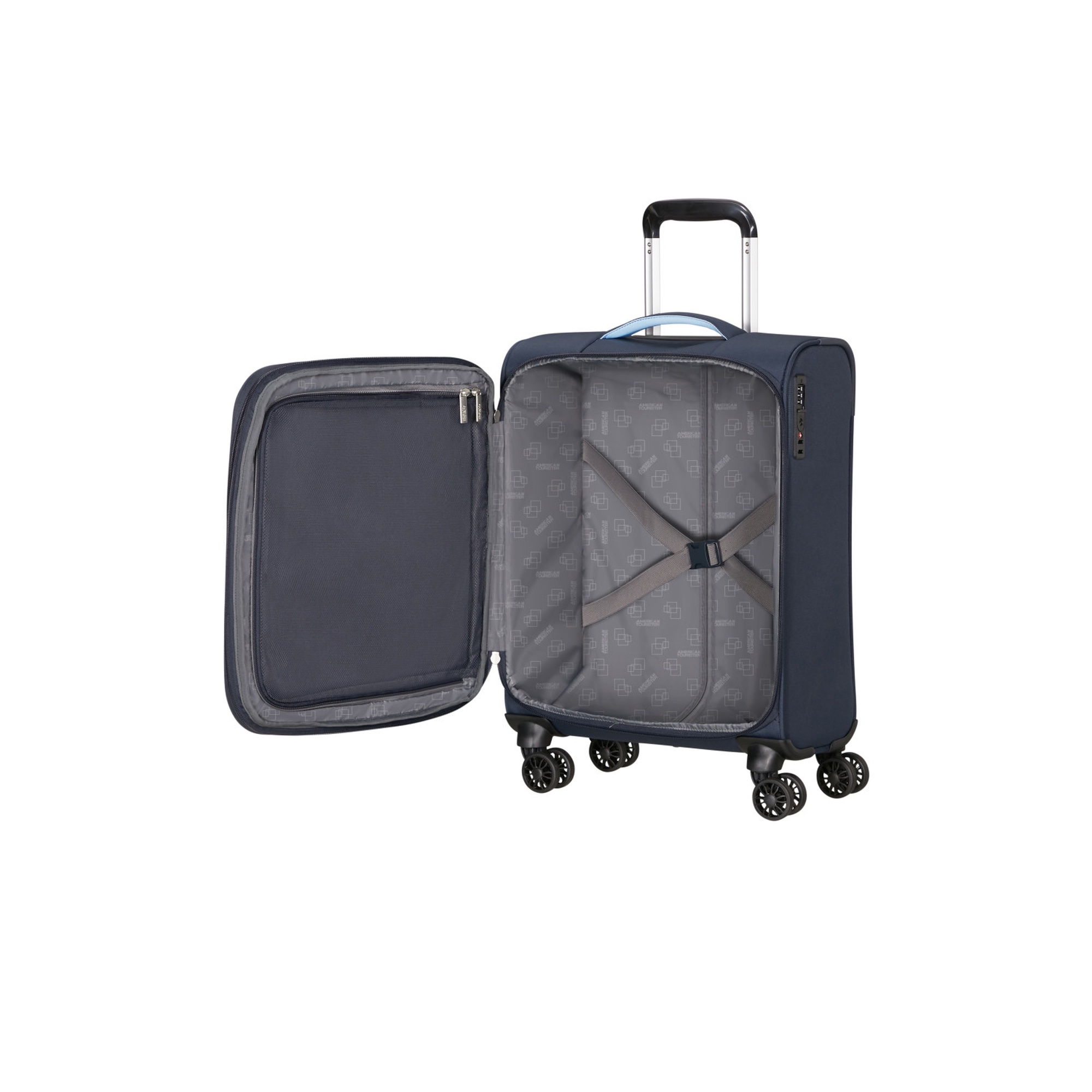 American Tourister Lacivert Cloudrider 4 Tekerlekli Kabin Boy Valiz 55 cm
