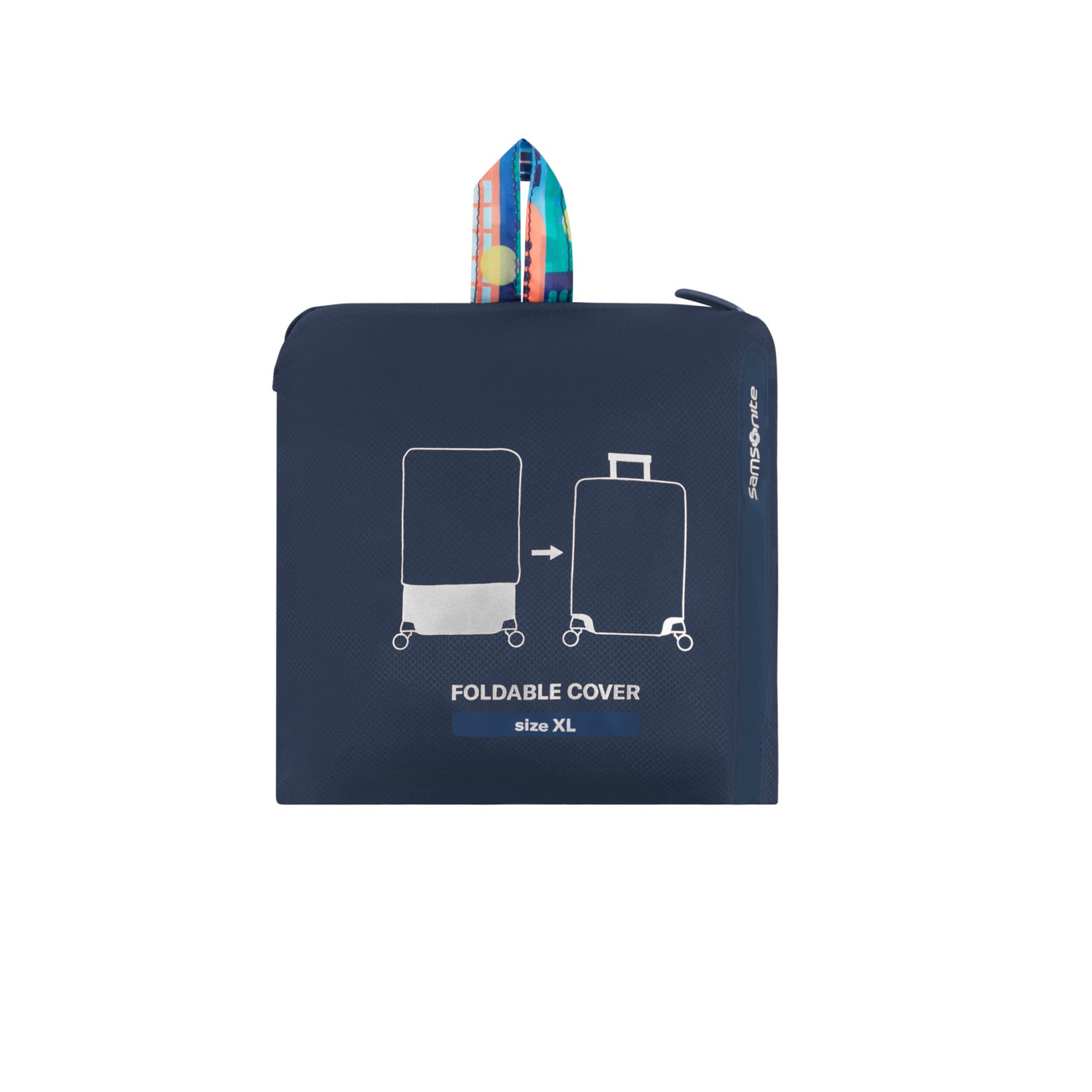 Samsonite Lacivert Desenli Ta Revolution Valiz Kılıfı (XL)