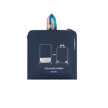  Samsonite Lacivert Desenli Ta Revolution Valiz Kılıfı (XL)