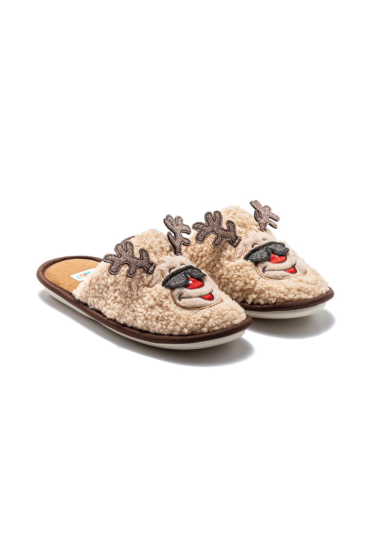  Happy Kadın Ev Terliği Bej 37/41