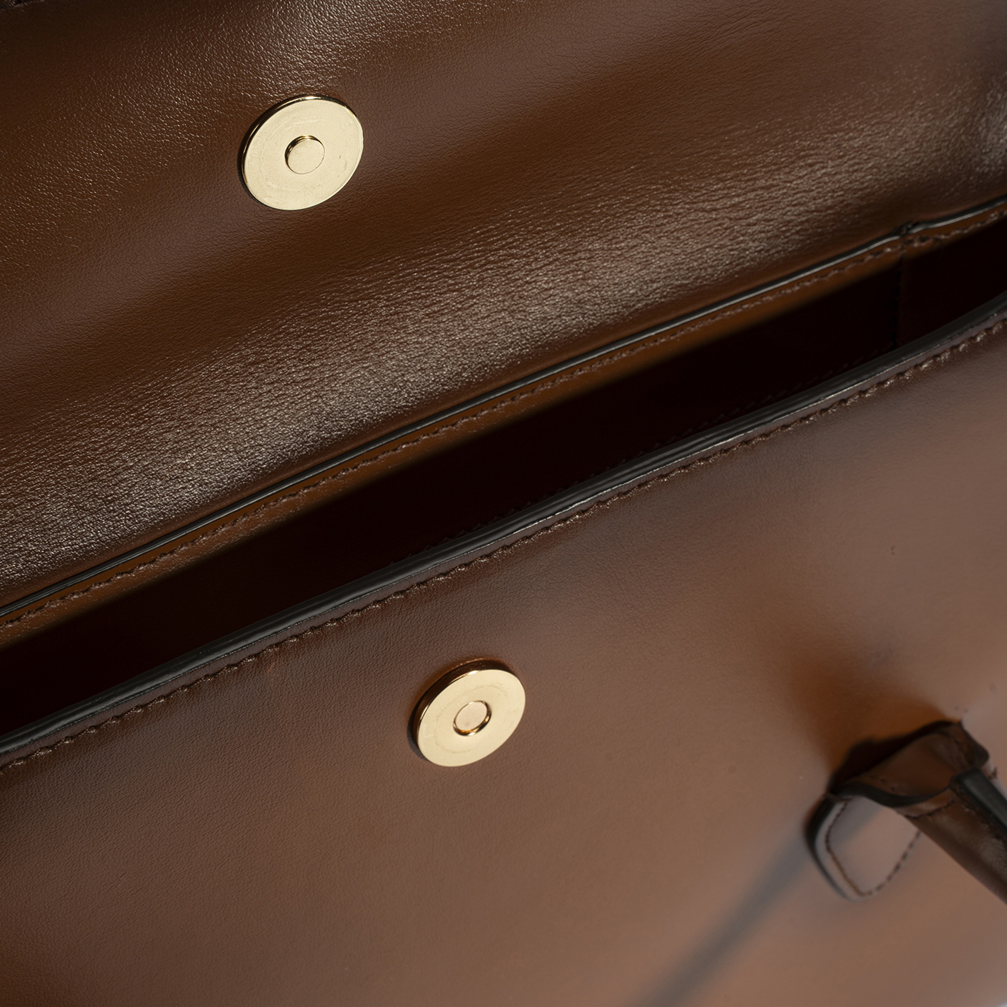 Kadın Taba Monogram Baskılı Deri Omuz Çantası