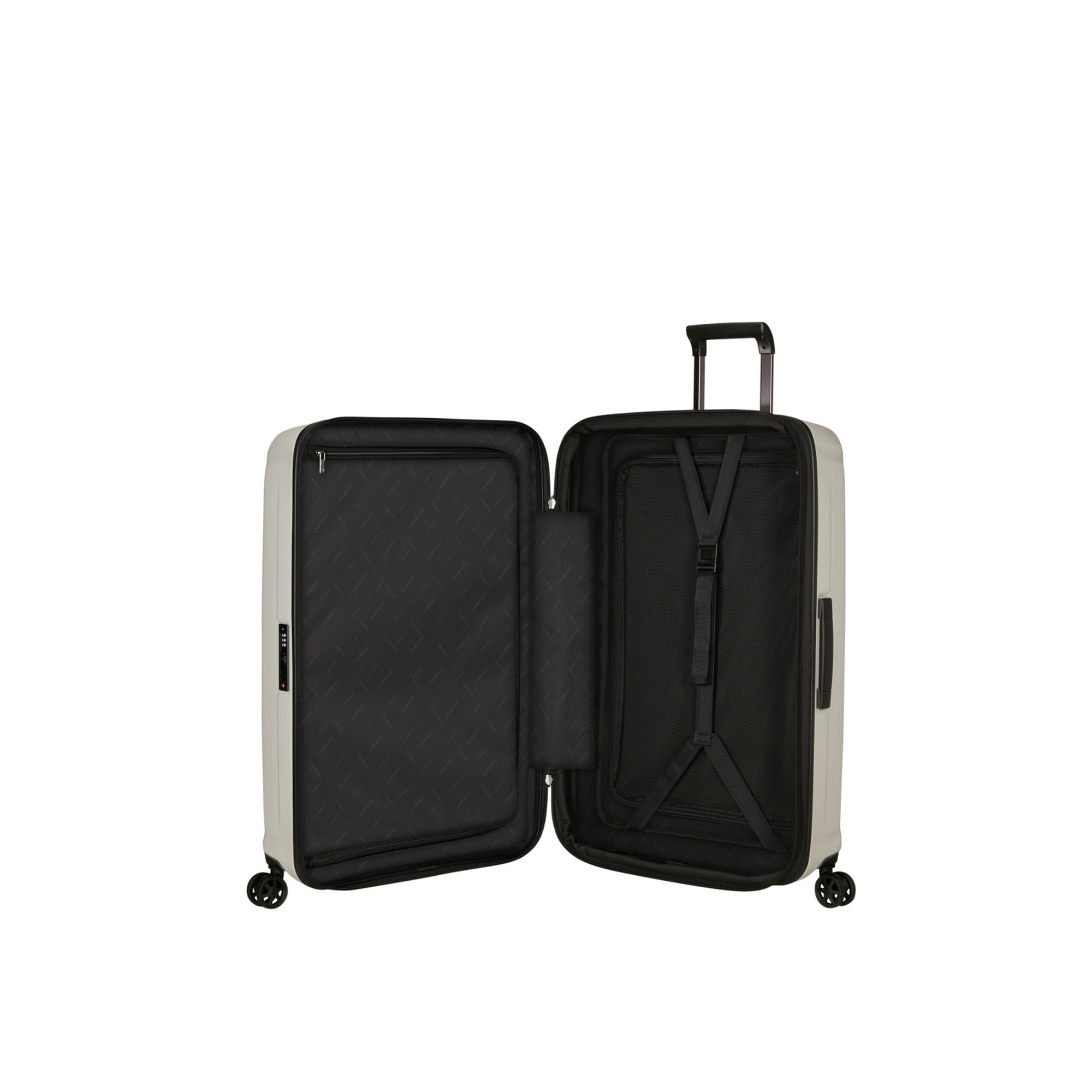 Samsonite Bej Spinner Nuon Körüklü 4 Tekerlekli 75 cm Büyük Boy Valiz