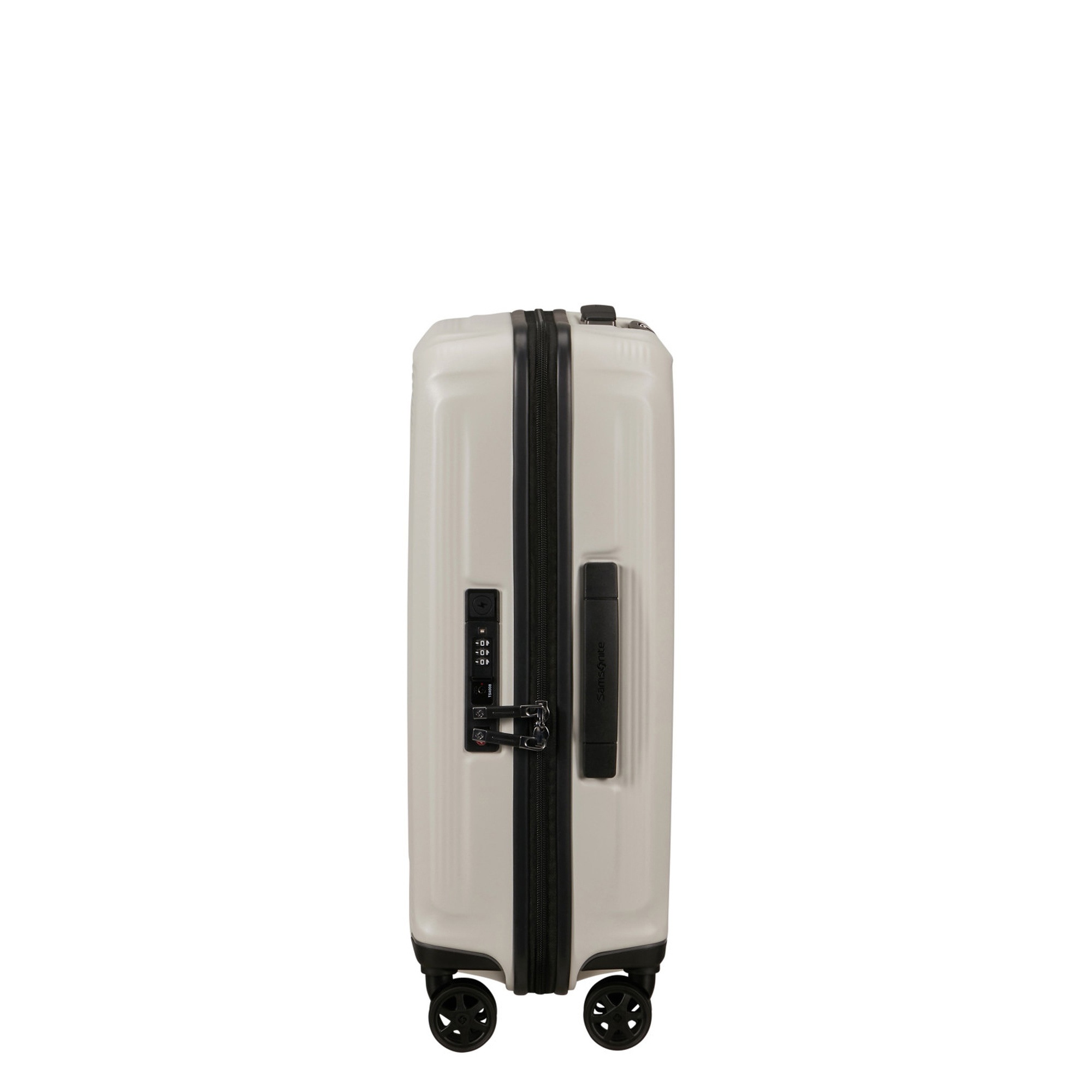 Samsonite Bej Spinner Nuon Körüklü 4 Tekerlekli 55 cm Kabin Boy Valiz