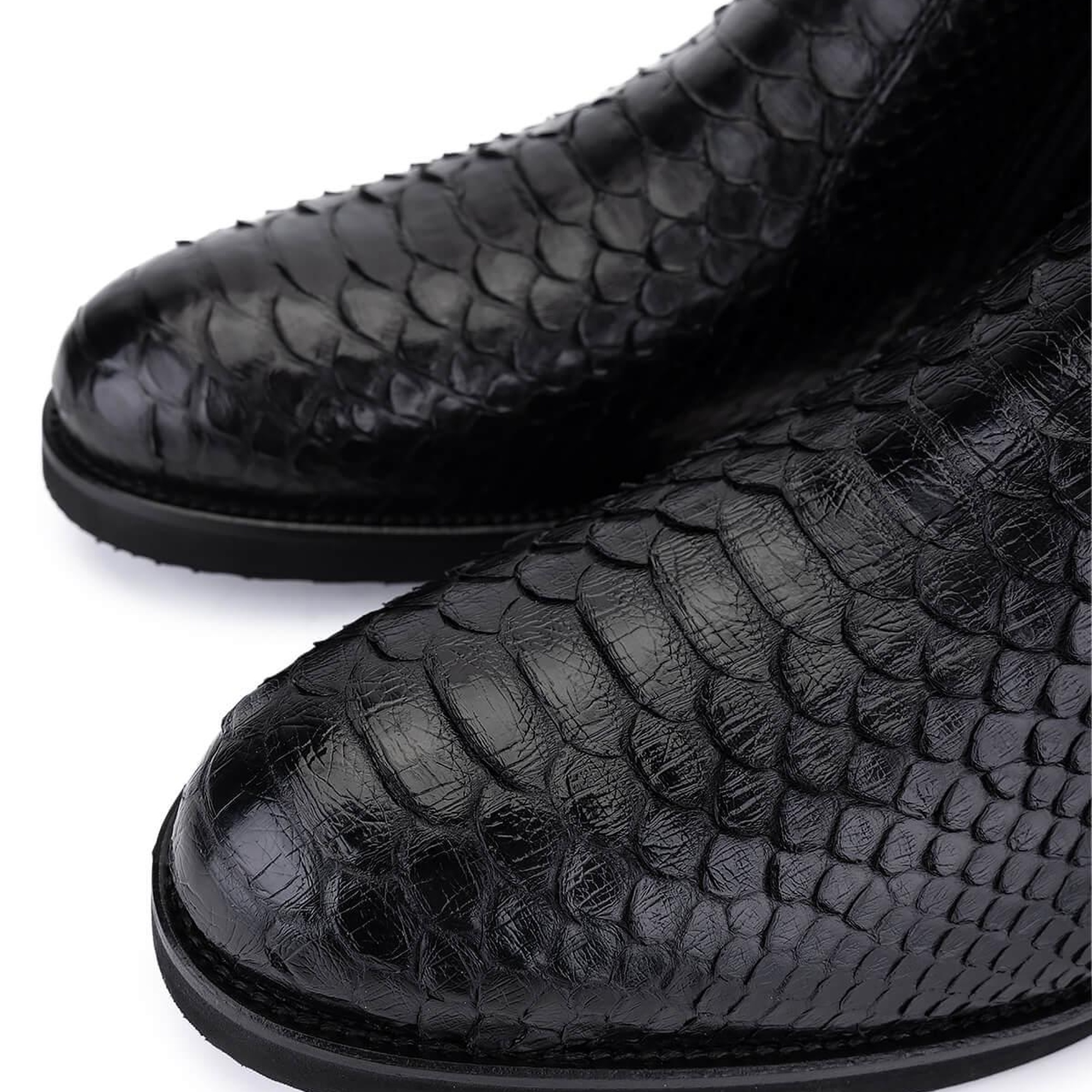 Tamer Tanca Erkek Hakiki Deri Siyah Klasik Bot