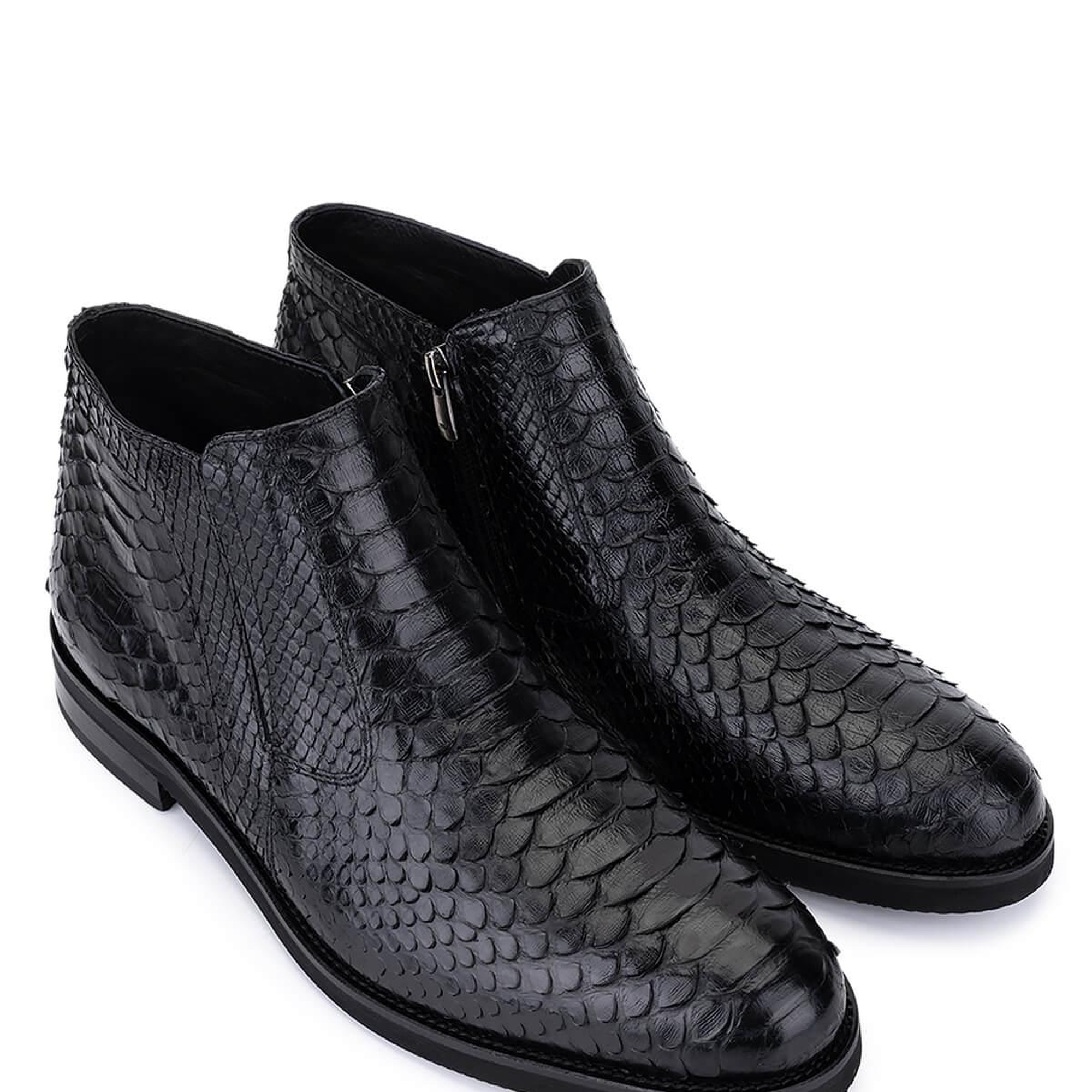 Tamer Tanca Erkek Hakiki Deri Siyah Klasik Bot