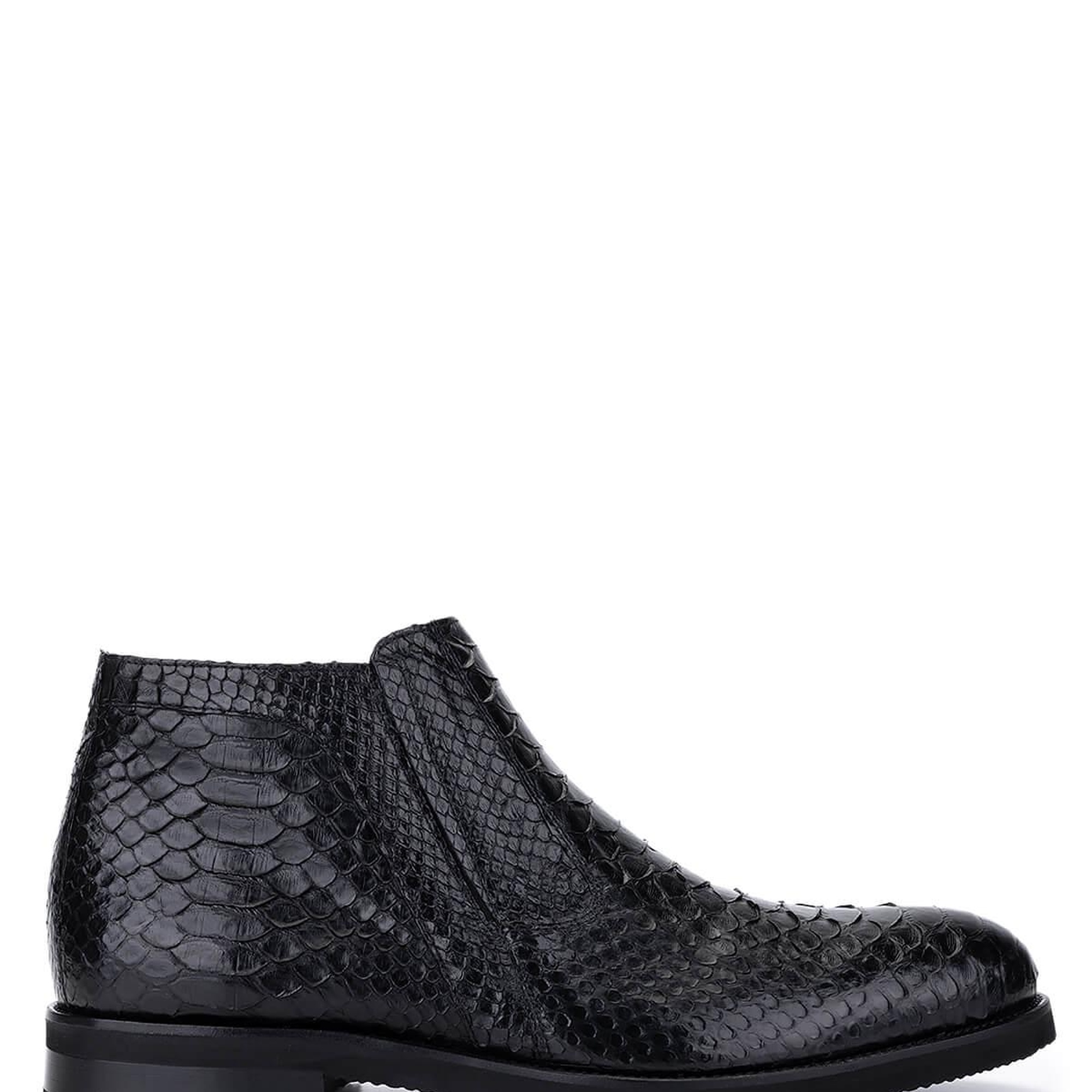 Tamer Tanca Erkek Hakiki Deri Siyah Klasik Bot