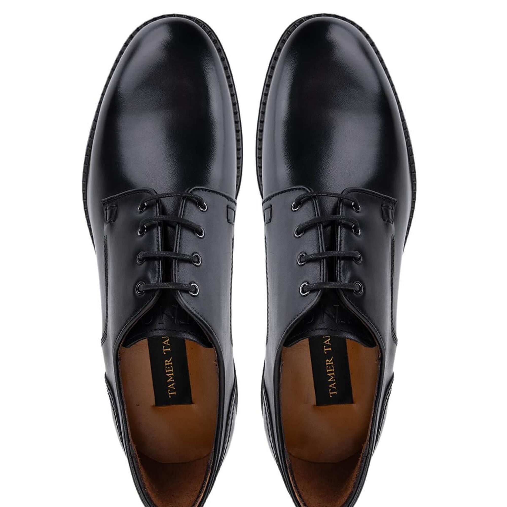 Tamer Tanca Erkek Hakiki Deri Siyah Casual Ayakkabı