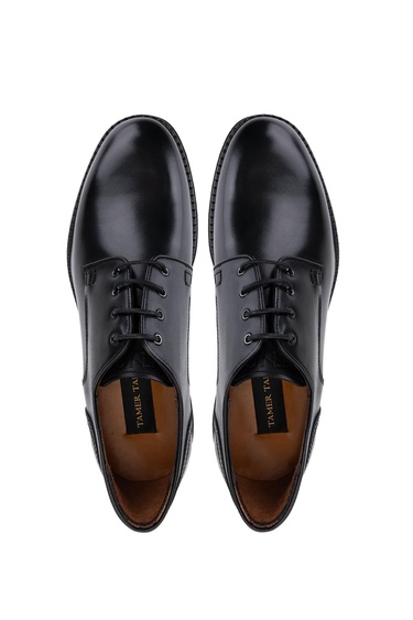  Tamer Tanca Erkek Hakiki Deri Siyah Casual Ayakkabı