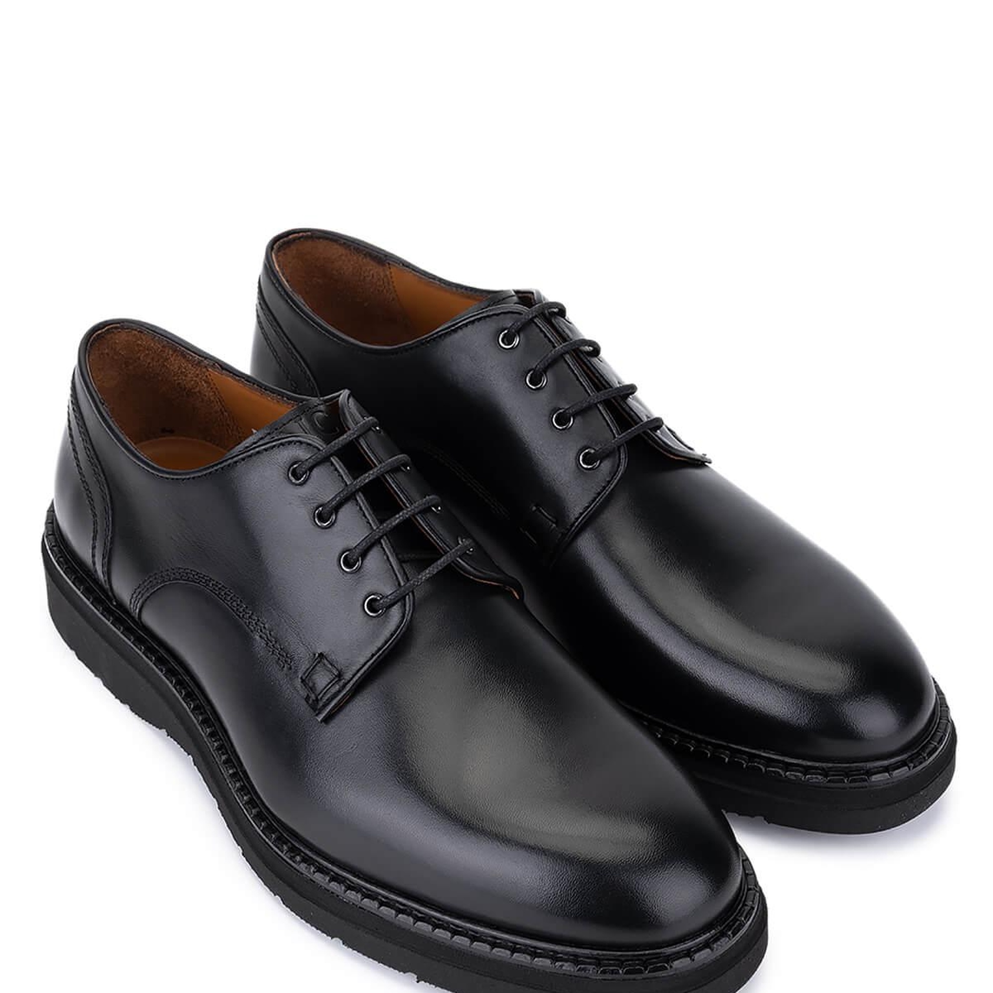 Tamer Tanca Erkek Hakiki Deri Siyah Casual Ayakkabı