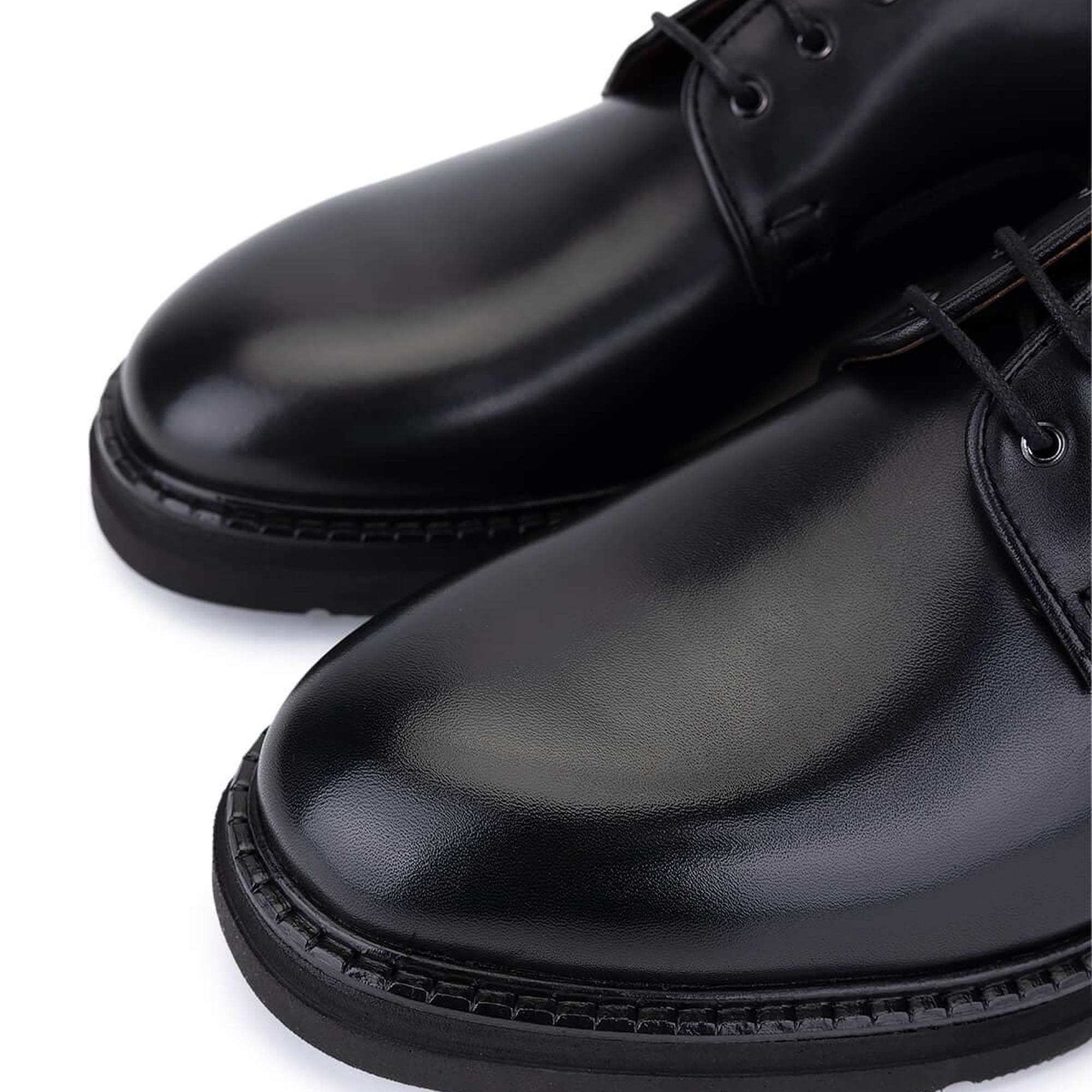 Tamer Tanca Erkek Hakiki Deri Siyah Casual Ayakkabı