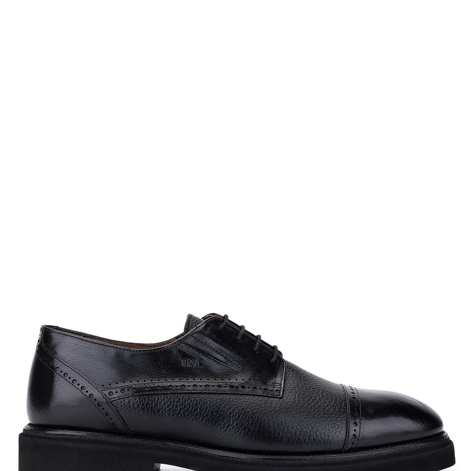 Tamer Tanca Erkek Hakiki Deri Siyah Klasik Ayakkabı