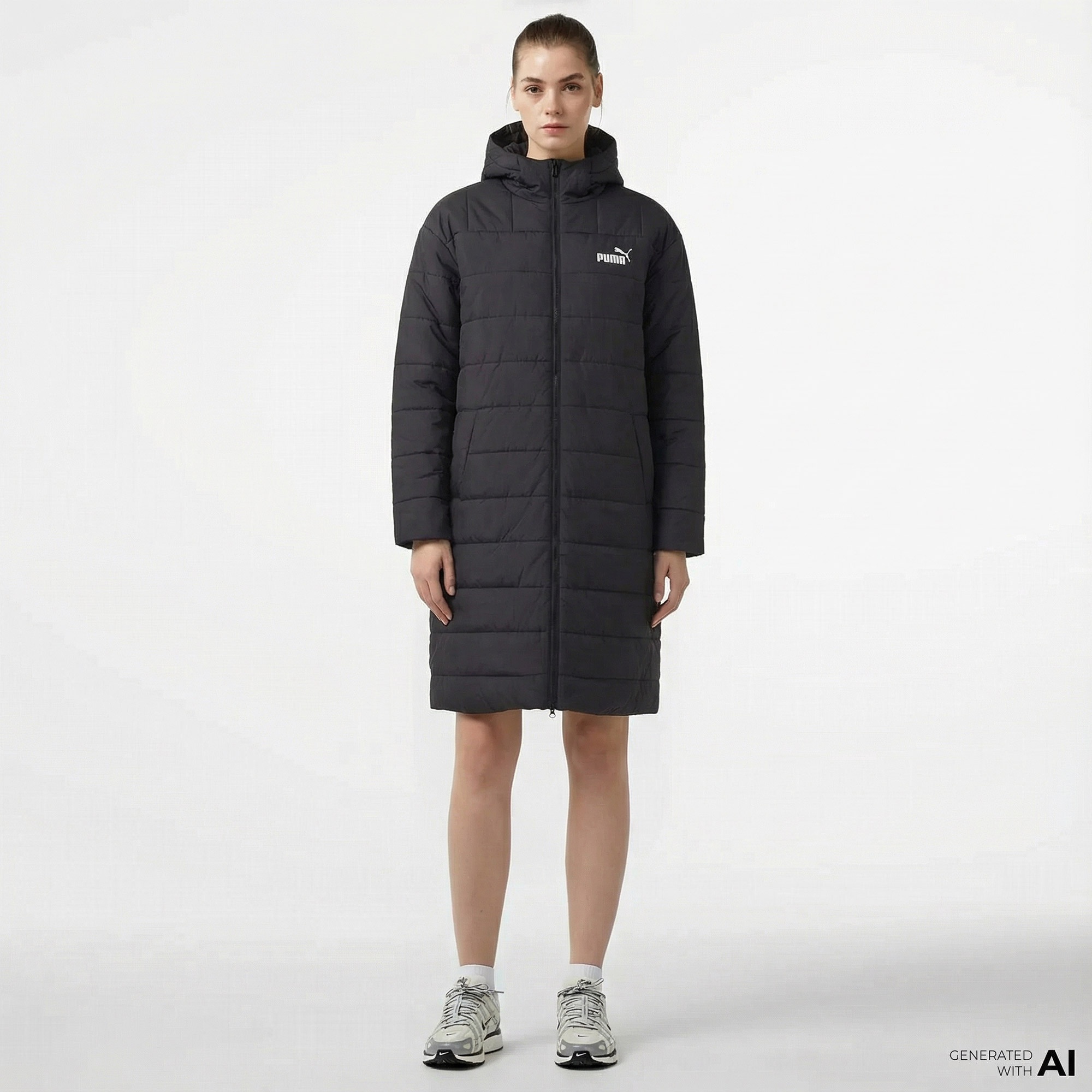 Puma Essentials+ Padded Erkek Siyah Outdoor Mont