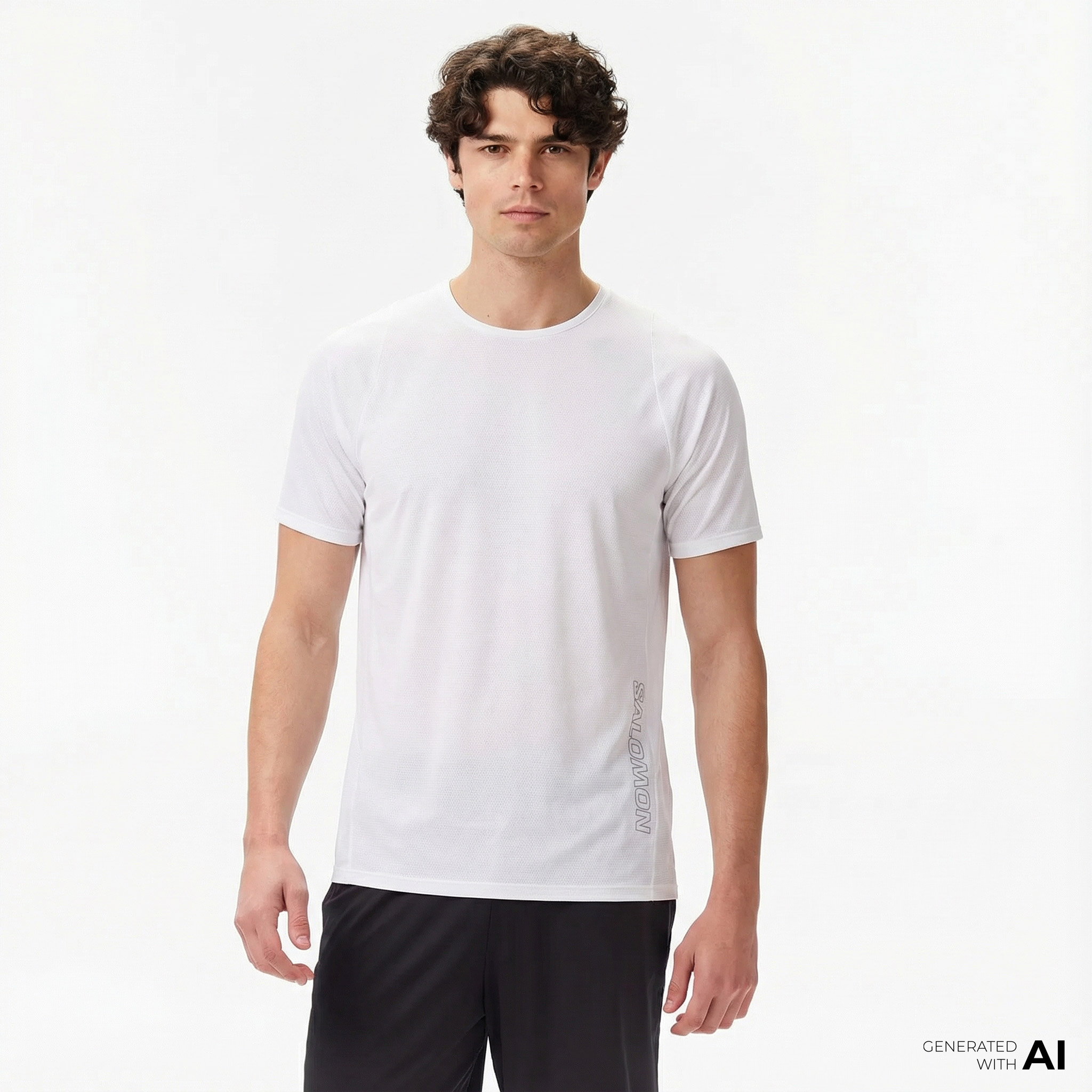  Salomon Sense Aero Erkek Beyaz Koşu T-Shirt